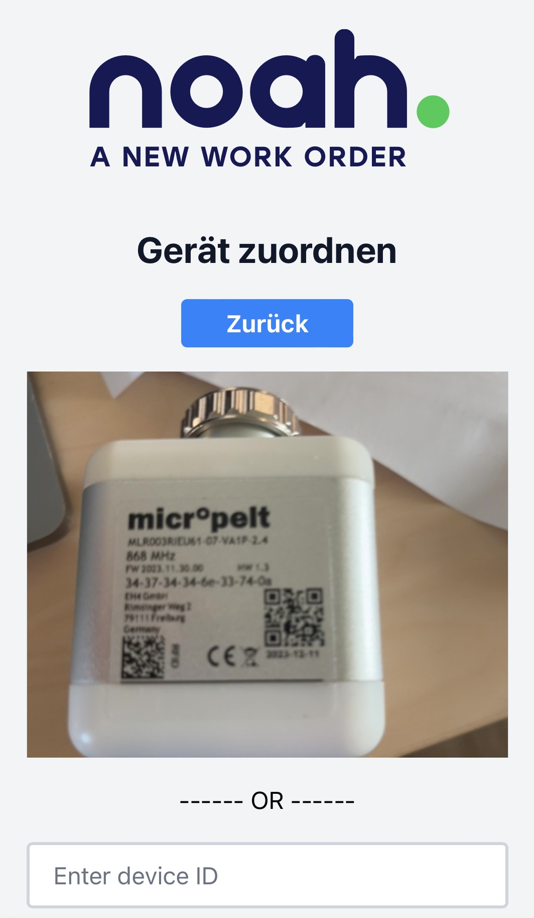 QR Code scannen