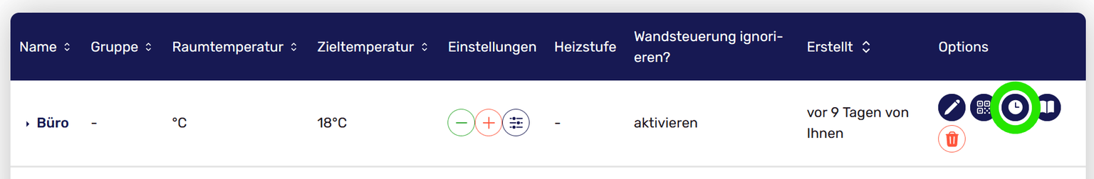 Heizplan